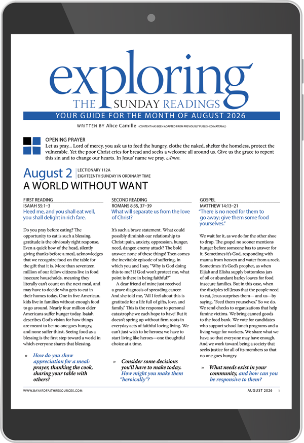 August 2026 Exploring the Sunday Readings Digital Edition