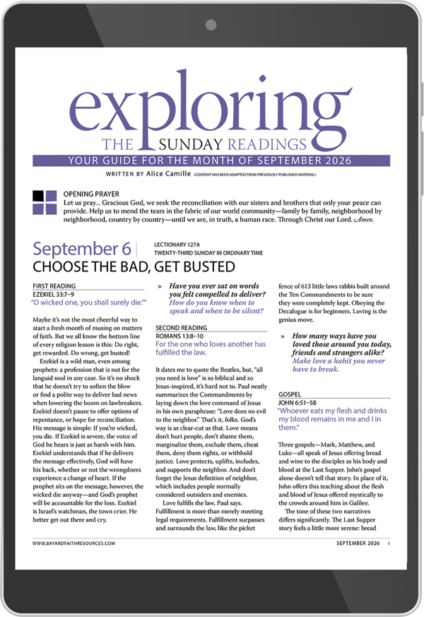 September 2026 Exploring the Sunday Readings Digital Edition