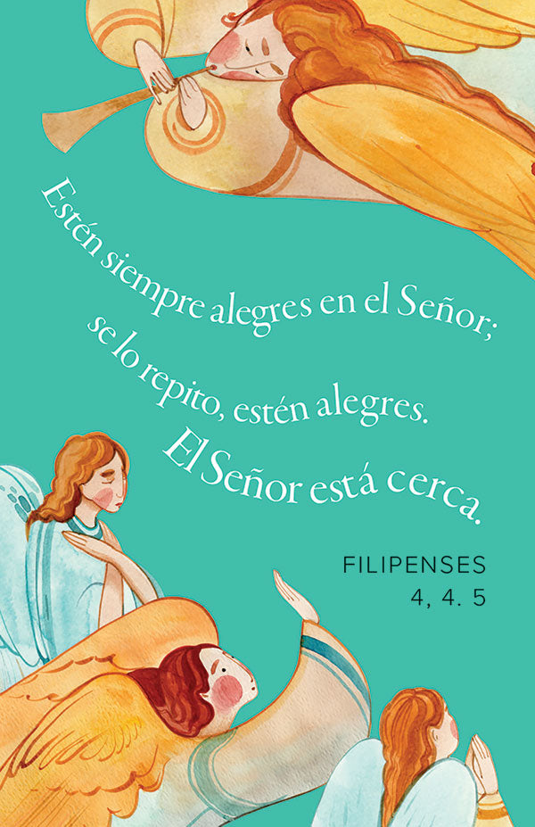 Advent Spanish Prayer Card - Philippians 4:4,5