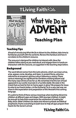 Living Faith Kids: What We Do In Advent Teacher Guide
