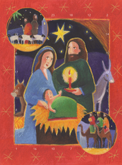 SALE - Come To Bethlehem And See Advent Window Calendar