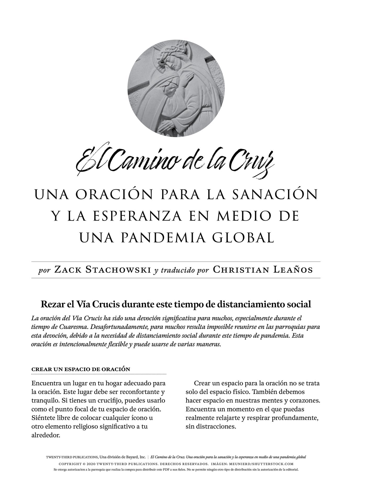 El Camino de la Cruz "para uso personal"