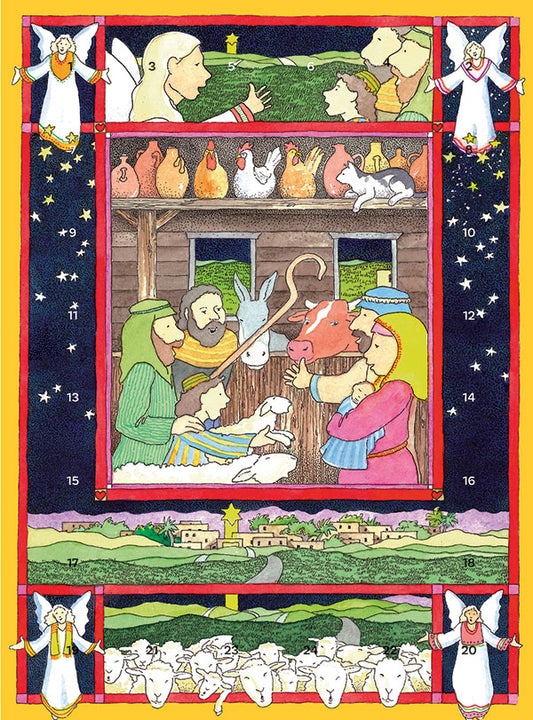 Look Around the Stable Advent Window Calendar
