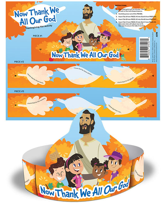Now Thank We All Our God Thanksgiving Hat Activity