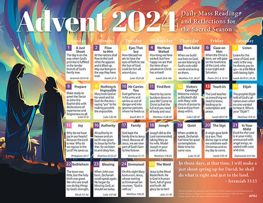 Daily Advent Calendar - 2024 (Set of 50)