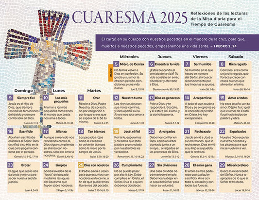 Daily Lent 2025 Calendar (Spanish)