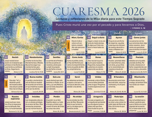 Daily Lent 2026 Catholic Spanish Calendar
