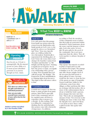 Awaken–Becoming Disciples of the Word (Quarterly 2024-25 Edition-Unit 3)