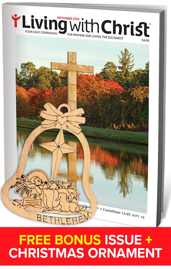 Living with Christ Subscription Special Offer Free Bonus Issue + Baby Jesus Ornament (1yr)