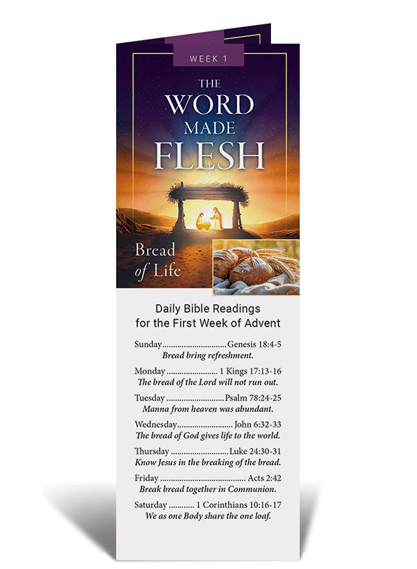 Word Became Flesh Biblical Bookmark (Set of 50)