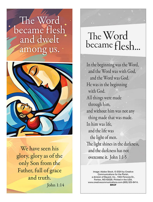 Word Became Flesh Christmas Bookmark (Set of 25)