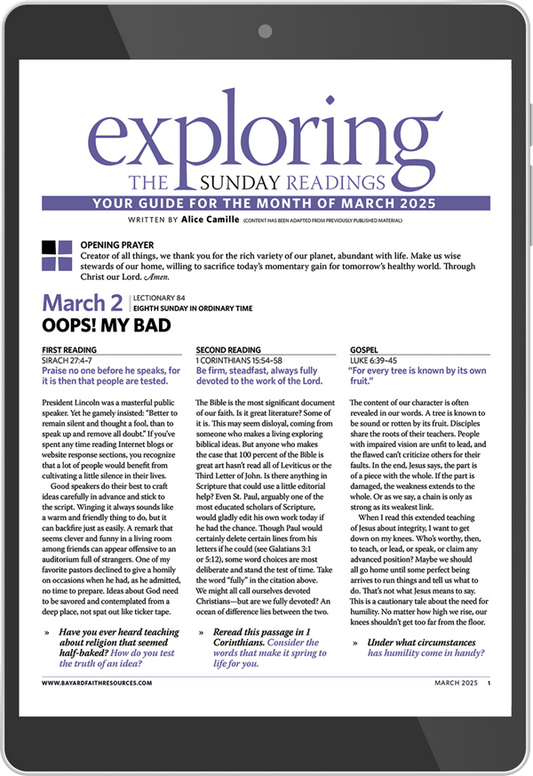 March 2025 Exploring the Sunday Readings Digital Edition