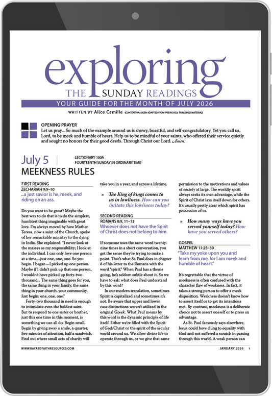 July 2026 Exploring the Sunday Readings Digital Edition