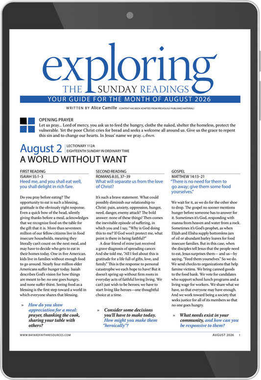 August 2026 Exploring the Sunday Readings Digital Edition