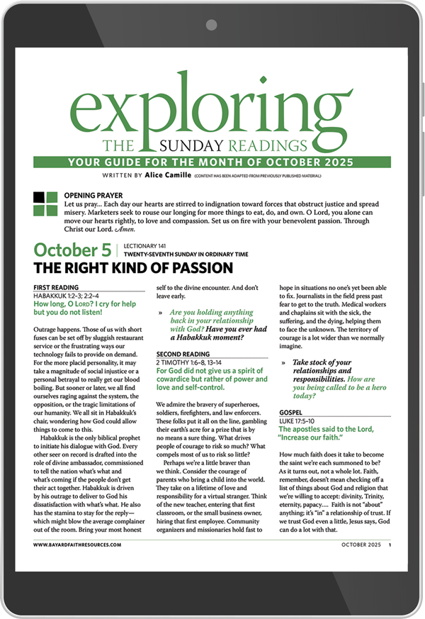 October 2025 Exploring the Sunday Readings Digital Edition