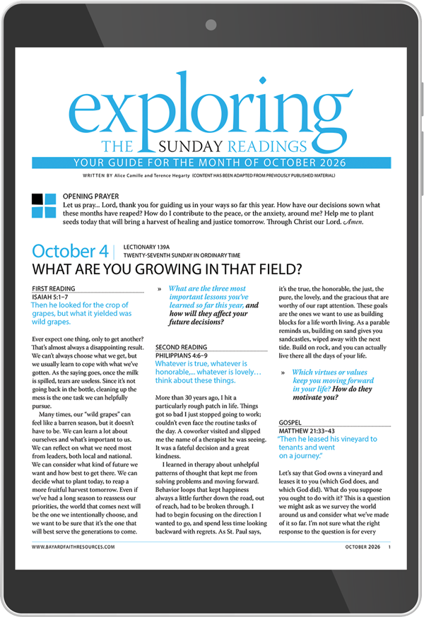 October 2026 Exploring the Sunday Readings Digital Edition