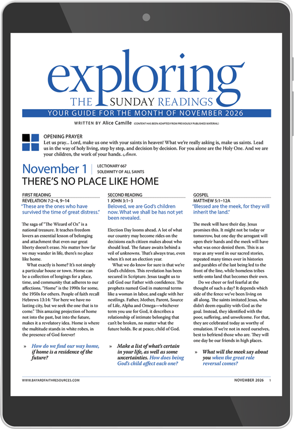 November 2026 Exploring the Sunday Readings Digital Edition