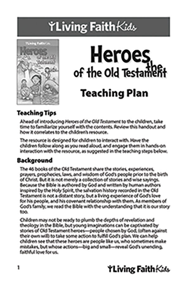Heroes　Living　Kids:　the　Faith　Guide　Teacher　of　Bayard　Old　Testament　Faith　Resources