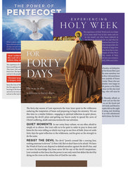 Lent / Holy Week / and Pentecost Bulletin Insert (Set of 150)