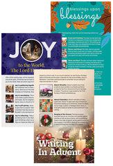 Thanksgiving, Advent and Christmas Bulletin Inserts