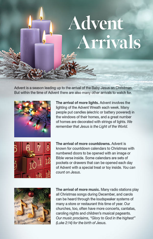 Advent Arrivals Bulletin Insert