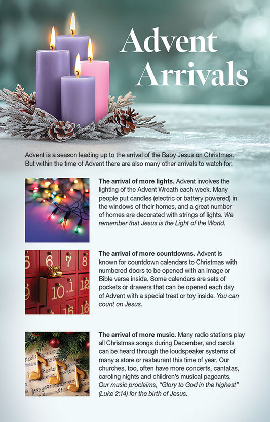 Advent Arrivals Bulletin Insert