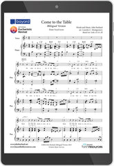 Come to the Table—Free Sheet Music