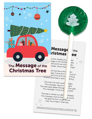 Christmas Tree Candy Card With Sucker