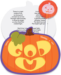 God Loves You! Halloween Candy Card with Sucker