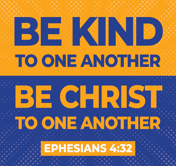 Be Kind To One Another/Be Christ To One Another Bumper Magnet