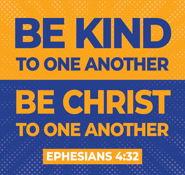 Be Kind • Be Christ To One Another Car Bumper Magnet