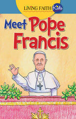 Living Faith Kids Sticker: Meet Pope Francis