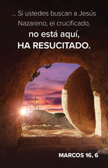 Easter Prayer Card Spanish - Mark 16:6 (Set of 50)