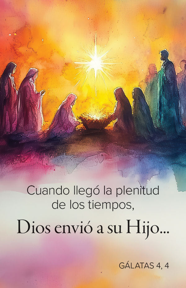 Christmas Prayer Card Spanish - Galatians 4:4