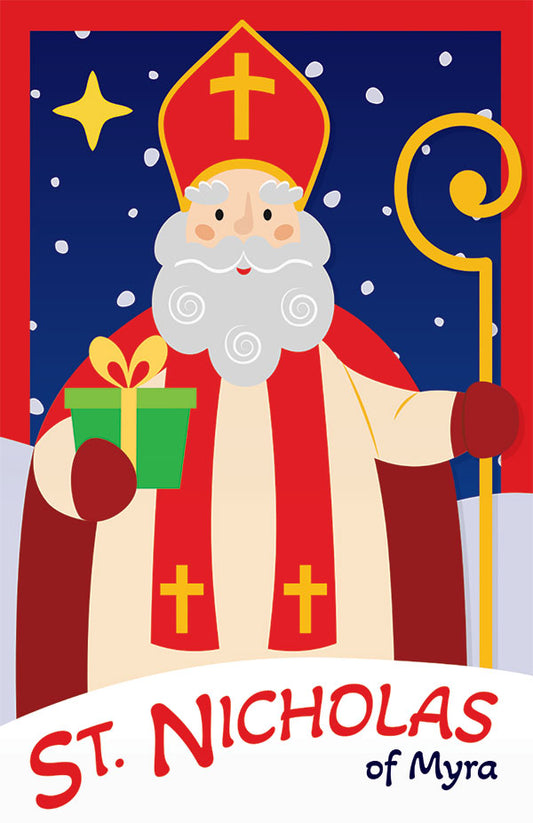 St. Nicholas of Myra Prayer Card for Kids