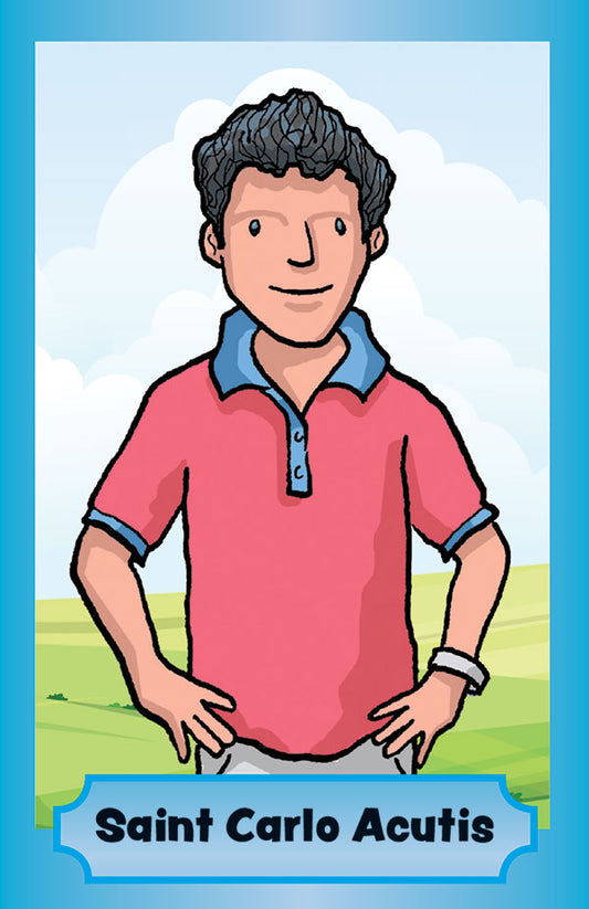 Saint Carlo Acutis Prayer Card for Kids