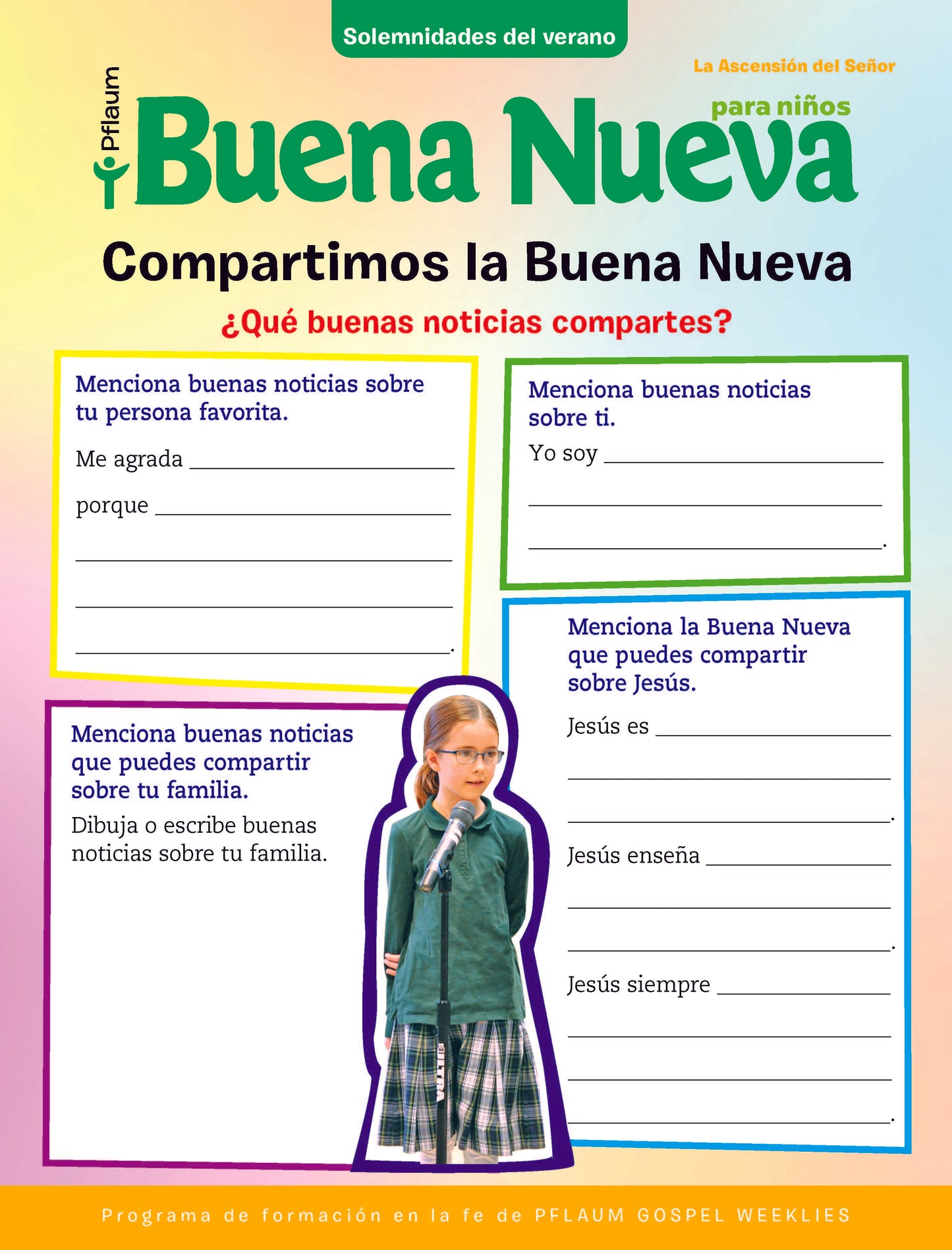 Pflaum Gospel Weeklies Buena Nueva Summer Solemnities Lessons (Spanish)