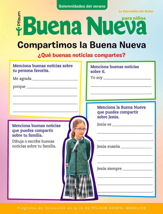 Pflaum Gospel Weeklies Buena Nueva Summer Solemnities Lessons (Spanish)