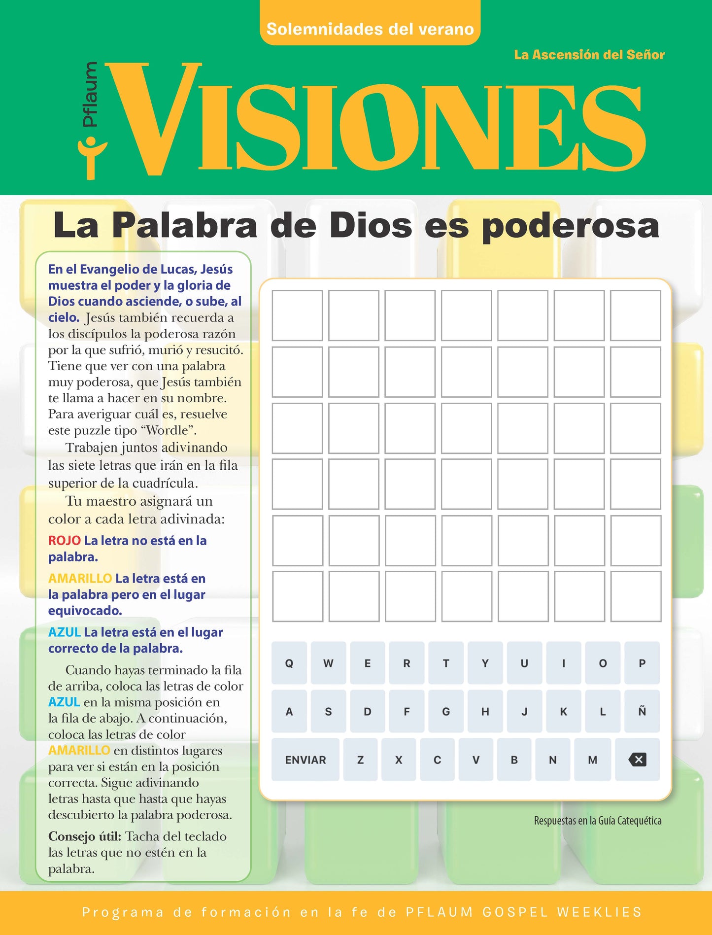 Pflaum Gospel Weeklies Visiones Summer Solemnities Lessons (Spanish)