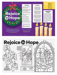 Rejoice in Hope Placemat for Advent and Christmas