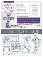 The Way, the Truth and the Life Lent Placemat