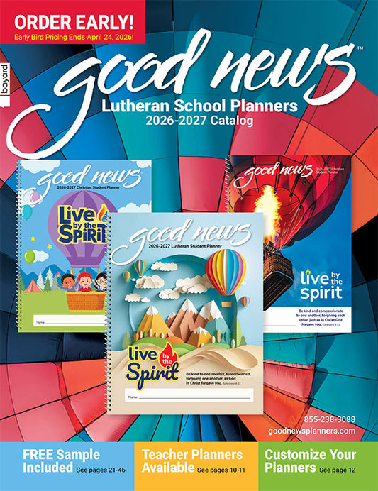 Good News Planner Lutheran Catalog 2026-2027