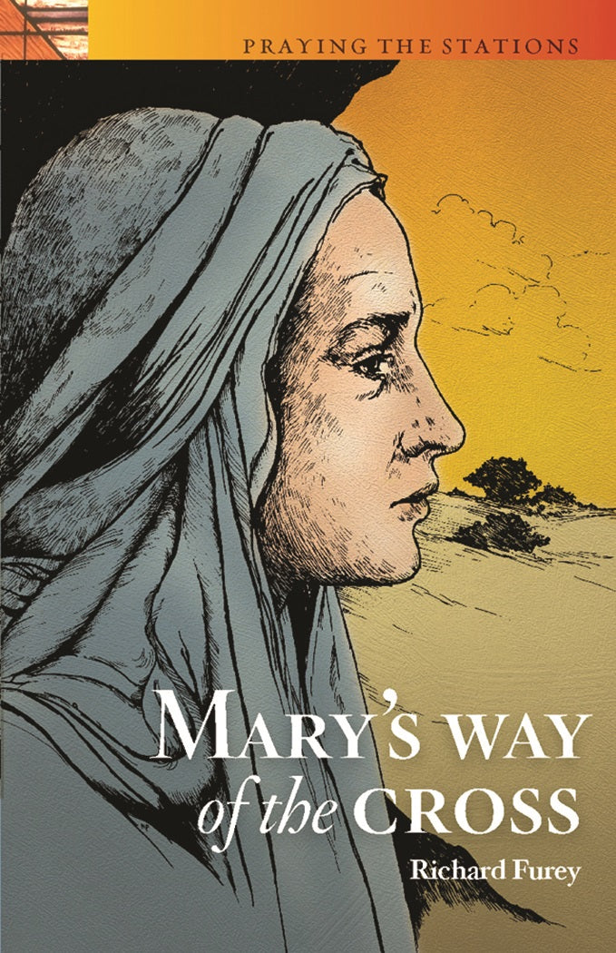 Mary's Way of the Cross - Devotional Book with Illustration of Mary in the Desert