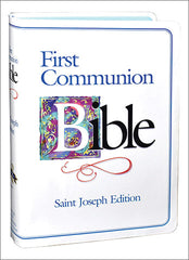 St. Joseph First Communion Bible (NABRE/boys) white and blue