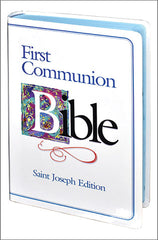 St. Joseph First Communion Bible (NABRE/boys) white and blue