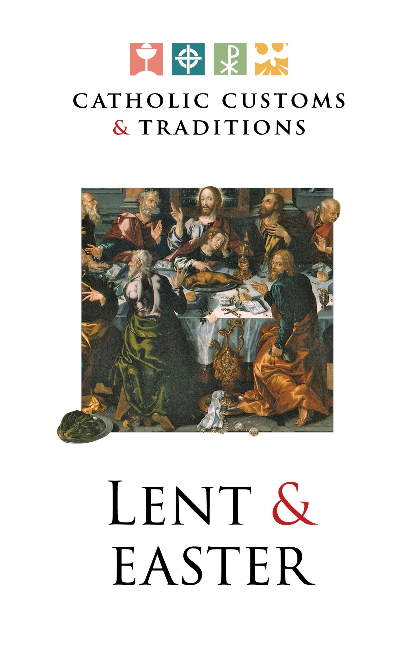 The "Catholic Customs & Traditions: Lent & Easter FREE E-Resource" cover features a painting of the Scene. 