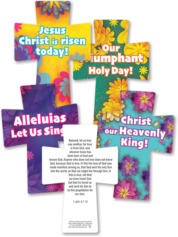 Floral Colors Easter Crosses