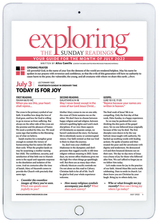 July 2022 Exploring the Sunday Readings Digital Edition