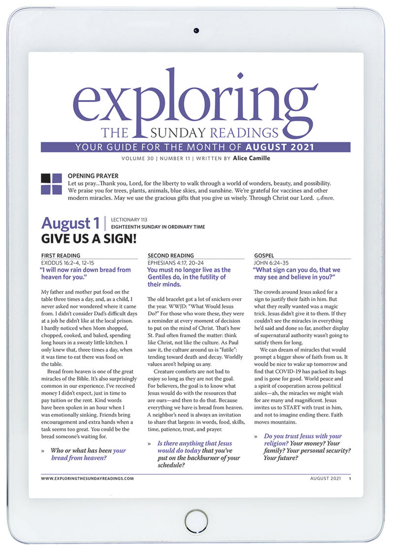 August 2021 Exploring the Sunday Readings Digital Edition