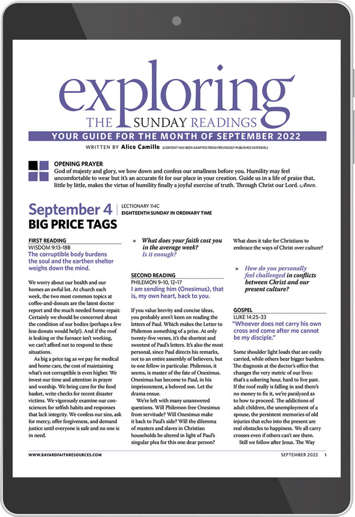 September 2022 Exploring the Sunday Readings Digital Edition